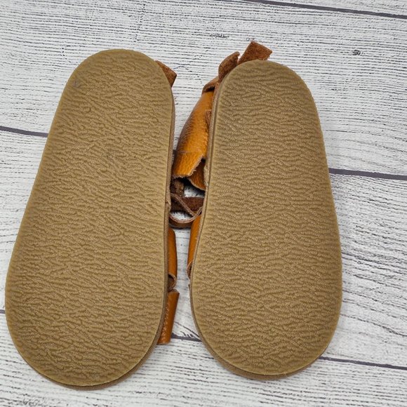 Fringed Moccasin leather‎ sandals childrens size 6 - Picture 9 of 9